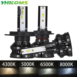 Автомобисветильник Противотуманные фары YHKOMS H4 Led 4300K ZES H1 H7 LED 5000K 8000K H8 H9 H11 9005 HB3 9006 HB4 H3 80 Вт 6500 лм 12 В K