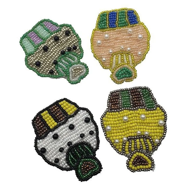 

Manufacturers Summer New Handmade Beaded Ice Cream Crystal Cloth Clothing Shoes and Hats DIY popsicle Patch Beaded Accessories