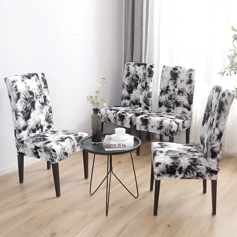 4/5/6 Pieces Chair Cover Chair Covers for Weddings Slipcovers Stretch Removable Dining Seat Seat Covers Housse De Chaise