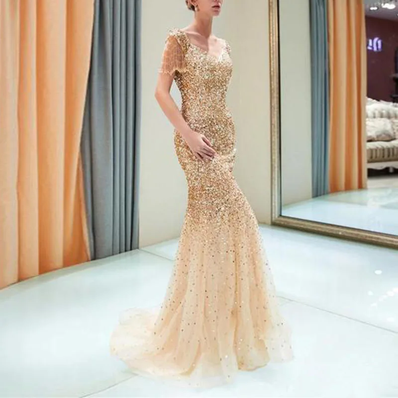 Женское платье с кисточками повседневное модное банкетное пайетками