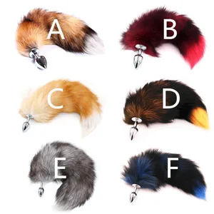 Анальная пробка с лисьим хвостом, Металлические анальные секс-игрушки, Анальная пробка, секс-игры, ролевые игры, игрушки для косплея, Прямая поставка