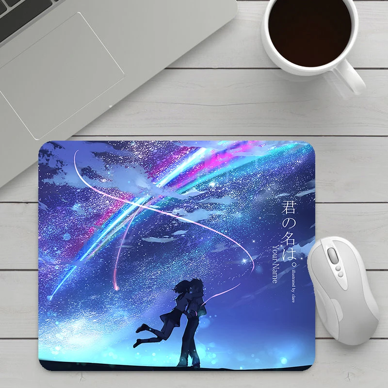 

Anime Mousepad Your Name Mouse Pad Desk Mat Gaming Mats for Pc Gamer Full Barato Carpets Gamers Accessories Stitch Diy Mouse Mat