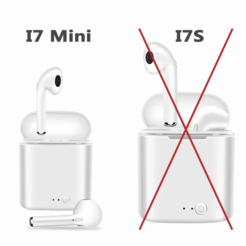

TWS Earbud Headset With Charging Box MicWireless Bluetooth 5.0 Earphone True Stereo Hot Sell TWS i7 Mini For Smart phone xiaom