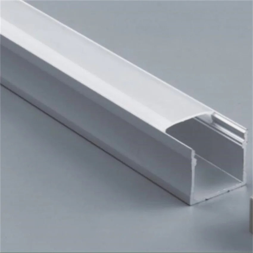 Free Shipping 2m/pcs  30m/lot aluminum profile with cover, end caps and clips for LED Light