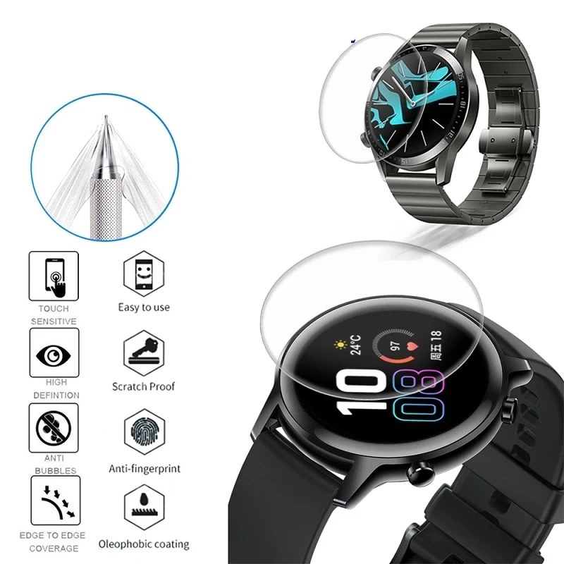 Гидрогелевая пленка из ТПУ для часов Huawei Watch GT 2Pro 2 2E аксессуары умных Honor Magic