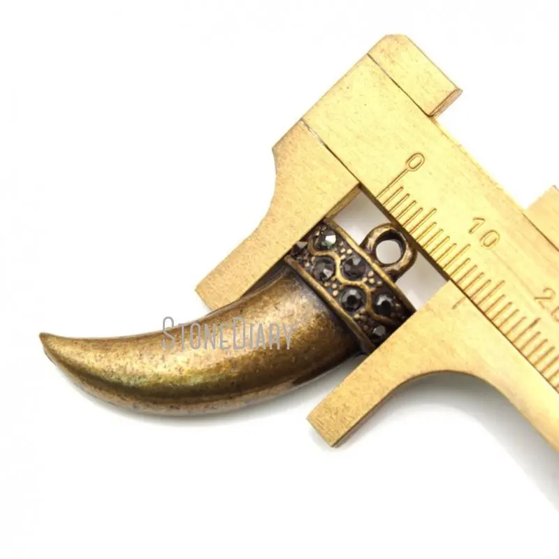 Рустик PM16225 из цинкового сплава гудок бусина висячий кулон пиритовый цвет