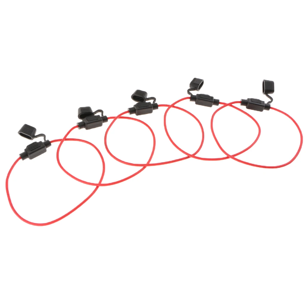 5 шт. встроенное лезвие мини держатель предохранителя W/16AWG кабель для автомобиля
