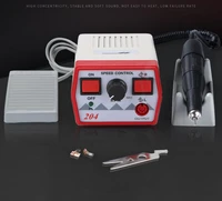 50000 rpm electric nail drill machine strong 204 2 35 3mm 102l chuck manicure pedicure nail bits jewelry stone polishing carving