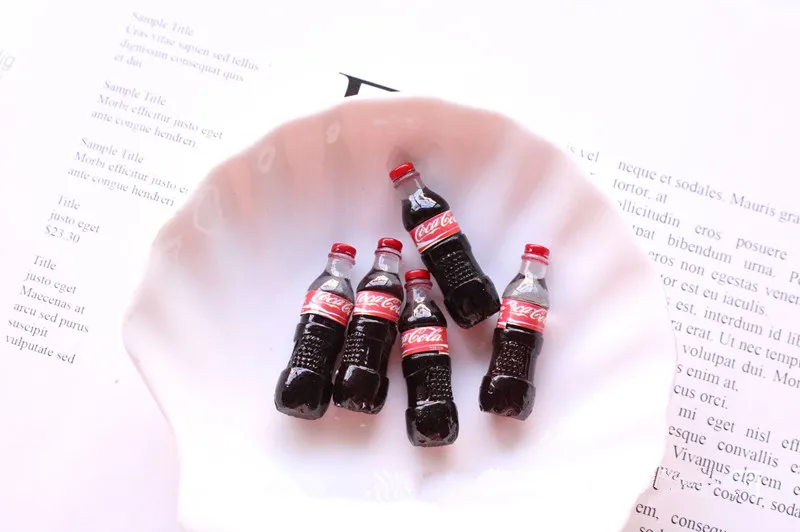 

5/10Pcs Mini Soda Bottle For Dolls Pretend Play Toy Decoration Doll Accessory