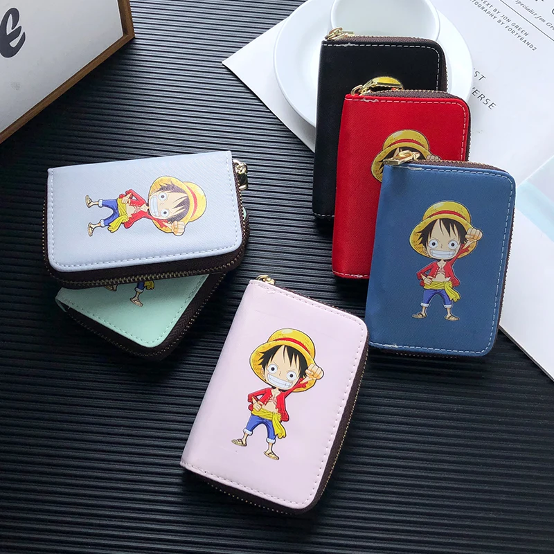 APP BLOG Аниме ONE PIECE Cute Luffy для женщин и мужчин на молнии клатч кошелек Паспорт ID
