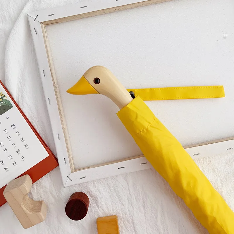 Милый Зонт с изображением утка и месяца популярный мультяшный зонт корейский