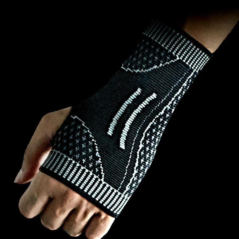 

1Pair Elastic Wrist Palm Support Brace Compression Wristband Weight Lifting Sport Hand Wrap Protector Tennis Wrist Wraps Bandage