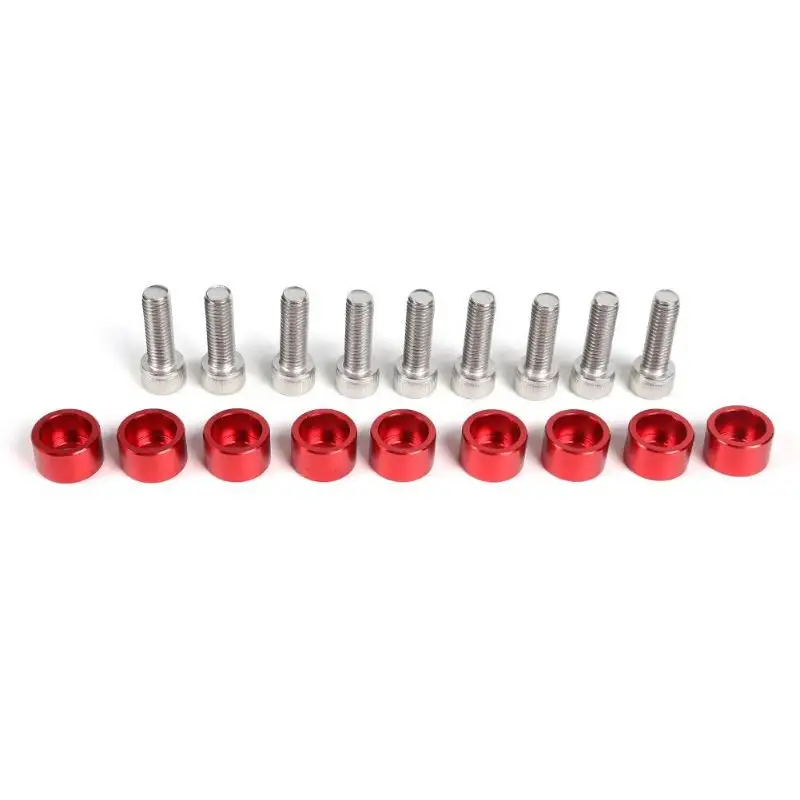 9 шт. 8 мм автомобильные впускные коллекторы алюминиевые шайбы + винты отличный