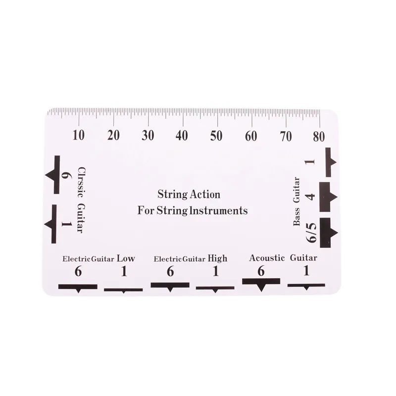 1 шт. гитара бас струны действий линейка пластиковые струна тон высота Luther