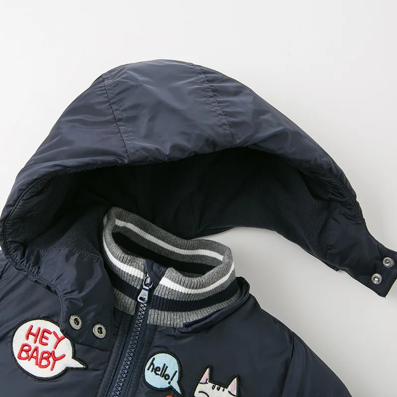 Dave bella зимнее пальто с капюшоном и карманами для девочек верхняя одежда 90% утиного