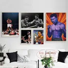 Боксерские боксерские чемпионы Мухаммед Али мотивирующая искусственная Картина на холсте Скандинавская картина для украшения гостиной
