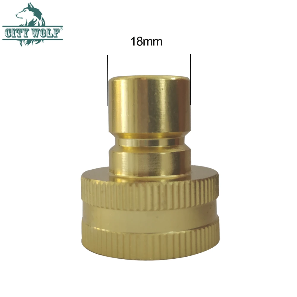 

City wolf M22 G3/4 Garden Hose Adaptor Pressure Washer Quick Connector Kit Male Female Nylon Grip Car washer accessory