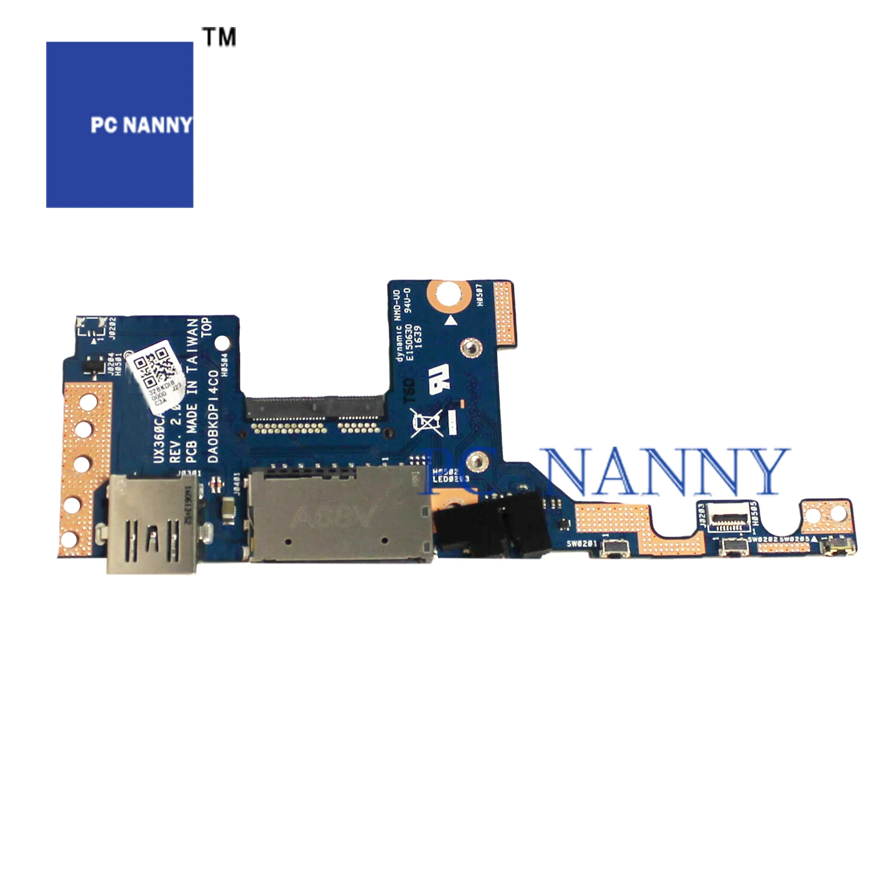 PCNANNY для ASUS UX360 UX360UA UX360CA UX360U плата питания с кнопками usb ssd громкости LVDS 14005-02010200 |
