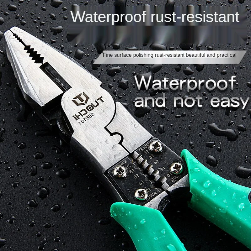 

Multifunction Electrician Pliers Set Combination Pliers Stripper/Crimper/Cutter Heavy Duty Wire Pliers Diagonal Pliers Hand Tool