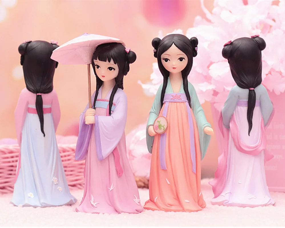 Take book Hanfu девушка Моделирование ремесла творческие украшения для дома милые