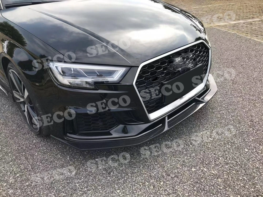 Для Audi A3 RS3 база Седан 4 двери углеродного волокна передний бампер спойлер для автомобиля
