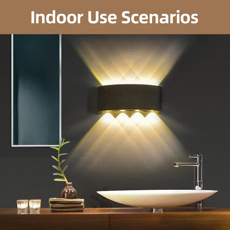 Светодиодные настенные лампы IP65 водонепроницаемое наружное и внутреннее