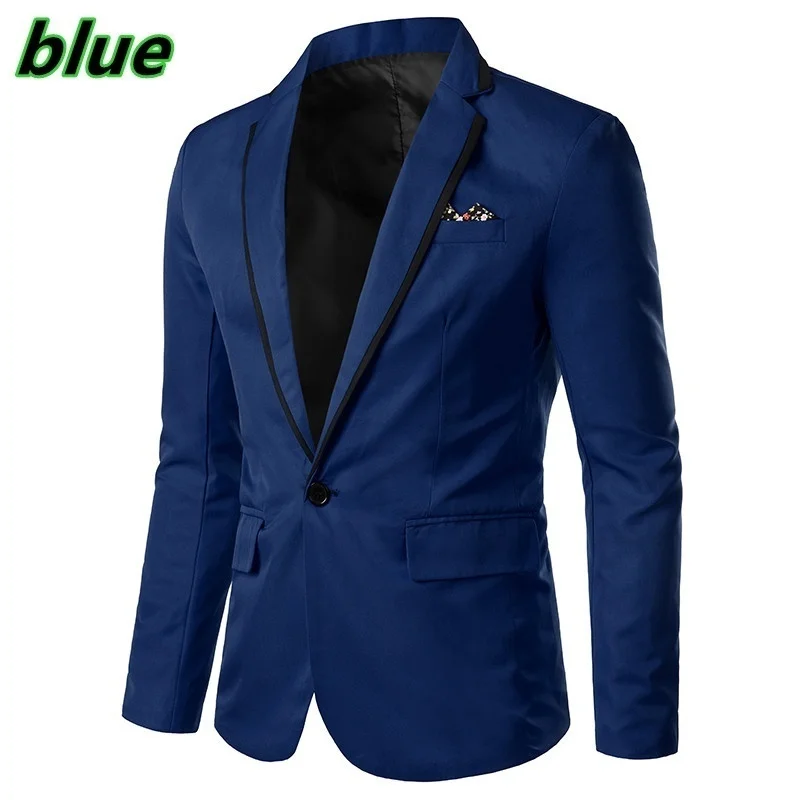 

Blazer Masculino Homme Slim Fit for Men 2020 Stylish Casual Solid Blazer Business Wedding Party Outwear Coat Suit Tops Regular