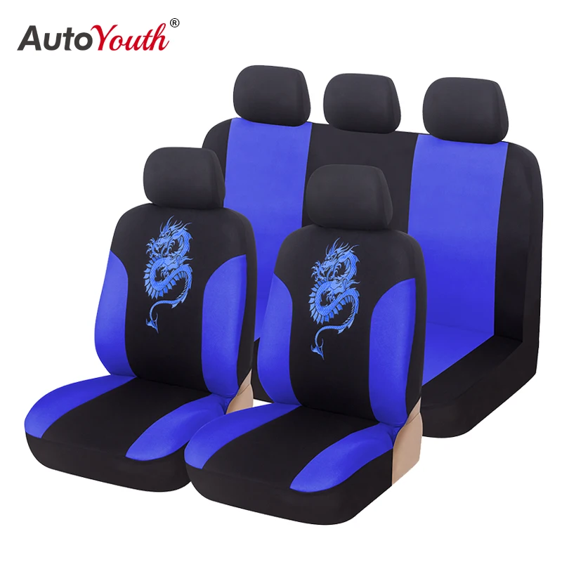 

Чехлы для автомобильных сидений AUTOYOUTH с рисунком дракона, 100% дышащий протектор для автомобильного интерьера, полный комплект