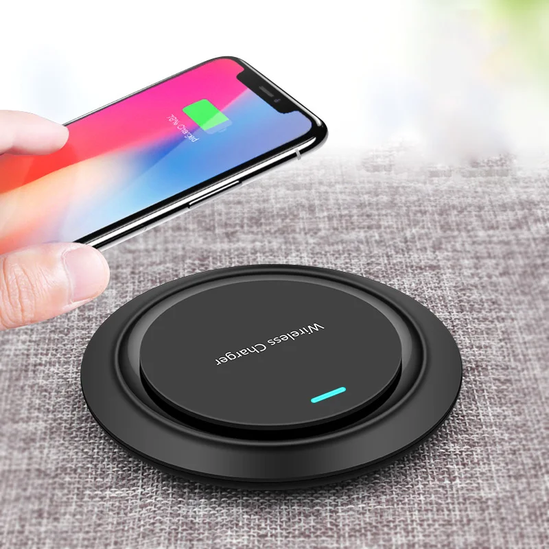 Беспроводное зарядное устройство Qi для iPhone 8 Plus X XR XS MAX портативное беспроводное 5