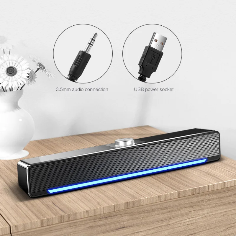 

Speaker Bluetooth-compatib Subwoofer Speaker Wireless/wired Column 3D Stereo Music Surround For Theater TV PC, MP3, MP4 Bass Box