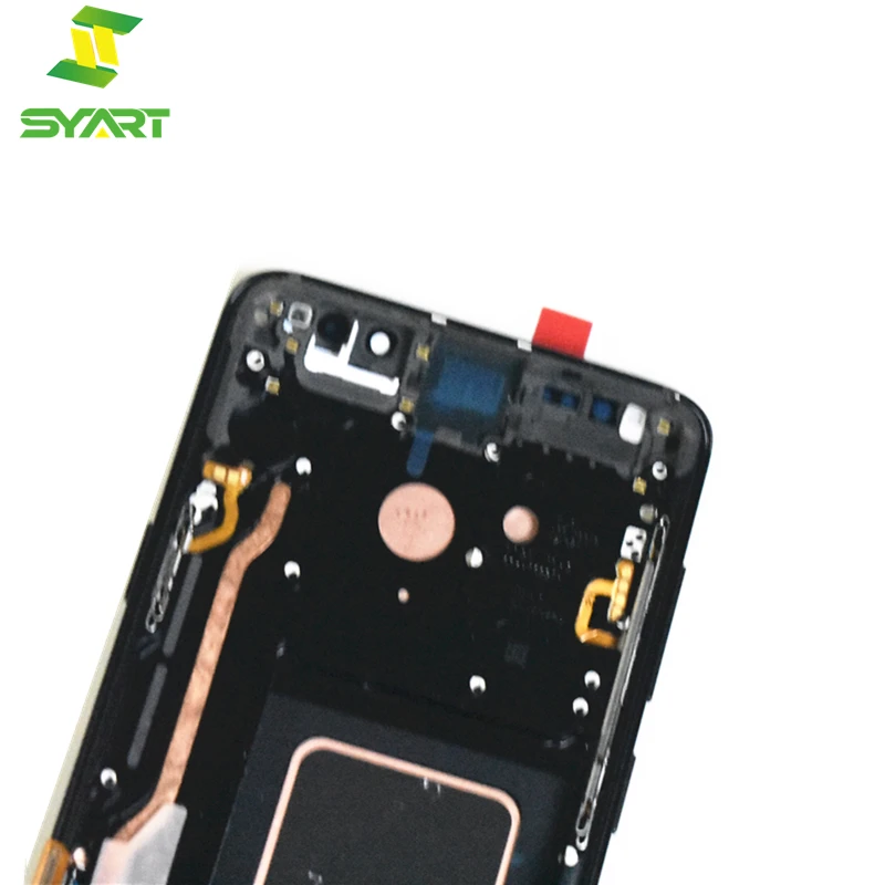 Pantalla LCD AMOLED para Samsung Galaxy S9 Plus, sin puntos muertos, color negro, con Marco, G965, G965F-3