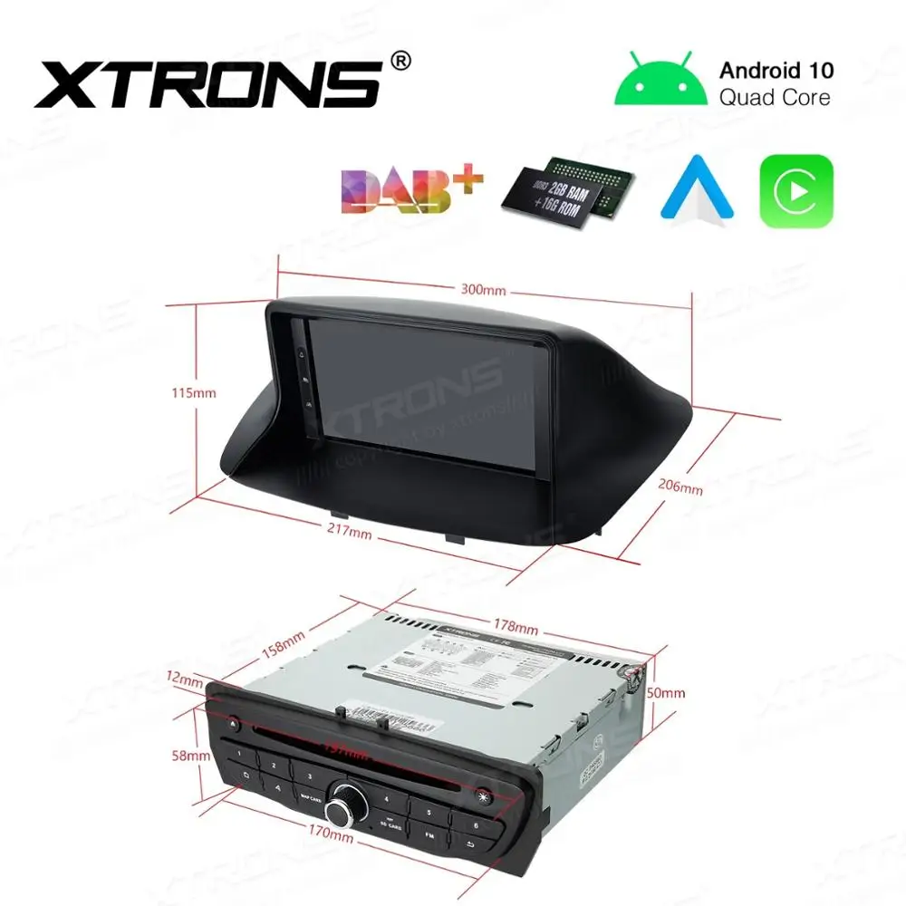 7&quot Android 10.0 OS Car DVD Multimedia GPS System for Renault Megane III / Fluence 2007 2008 2009 2010 2011 2012 2013 2014 2015 |