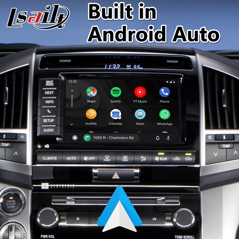 Видеоинтерфейс Lsailt Android Carplay для Toyota Land Cruiser LC200 2013 2015 GPS навигация мультимедийная
