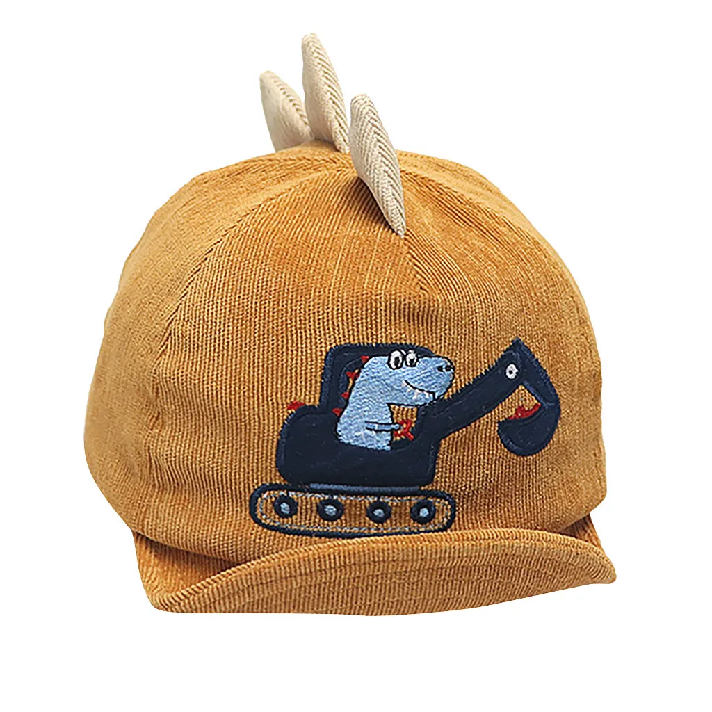 Baby Boy Hats Soft Cotton Dinosaur Sunhat Eaves Baseball Cap Sun Hat Beret baby accessories newborn New Arrival Autumn Winter | Детская