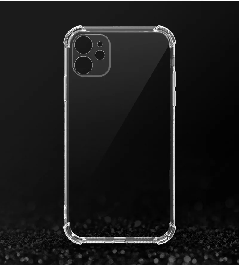 

Case For IPhone12 Series Mobile Phone Cases, Four-Corner Airbags, High-Transparent Anti-Drop TPU Material