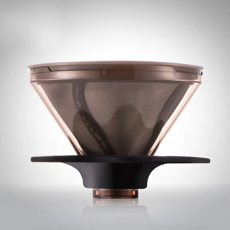 

Coffee Filter Stainless Steel Cone Drip Coffee Baskets Pour Over Mesh Strainer QX2E