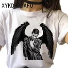 Футболка Lucifer женская с рисунком дьявола, модная рубашка с рисунком морнинстара, Винтажная футболка с графическим принтом для ТВ-шоу