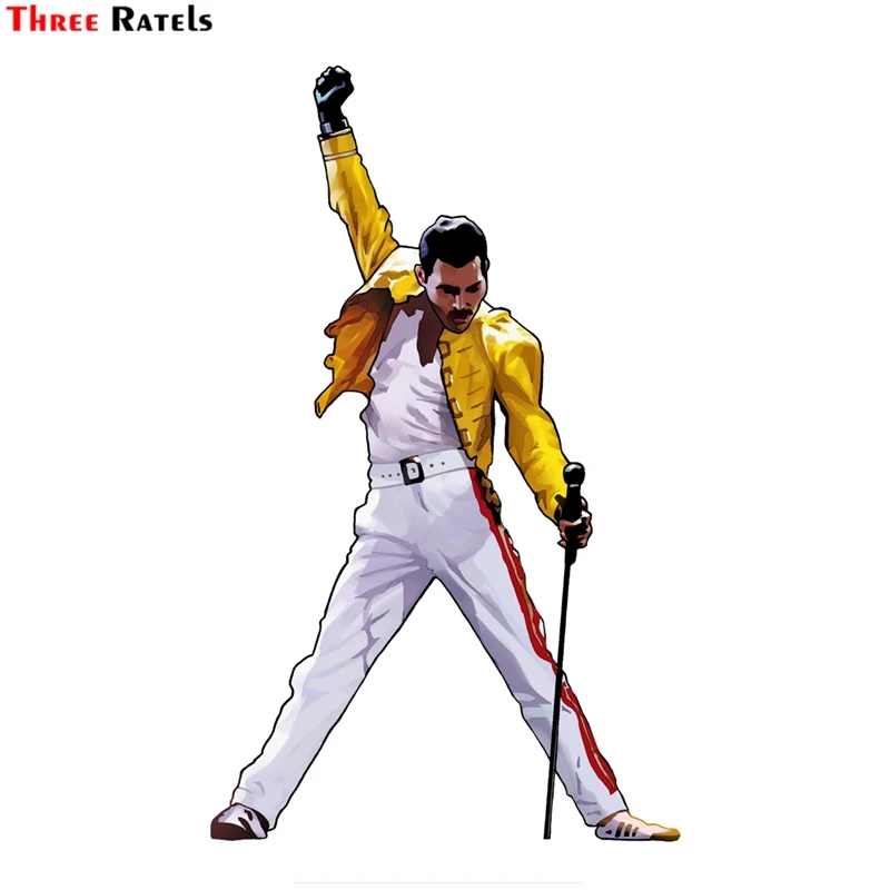 

Виниловая наклейка для автомобиля Three Ratels FTC-810 #12x18,6 см Freddie Mercury, наклейка на окно автомобиля в богемном стиле Rhapsody QUEEN