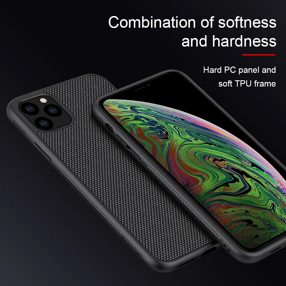 Чехол Nillkin из нейлонового волокна для iPhone 11 Pro текстурированная задняя крышка