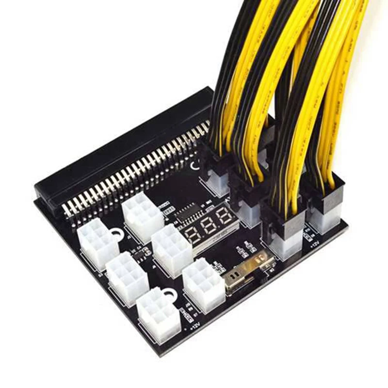

Power Module Breakout Board for HP 1200W 750W Server Power Conversion with 6Pin Connector for Ethereum Miner Mining