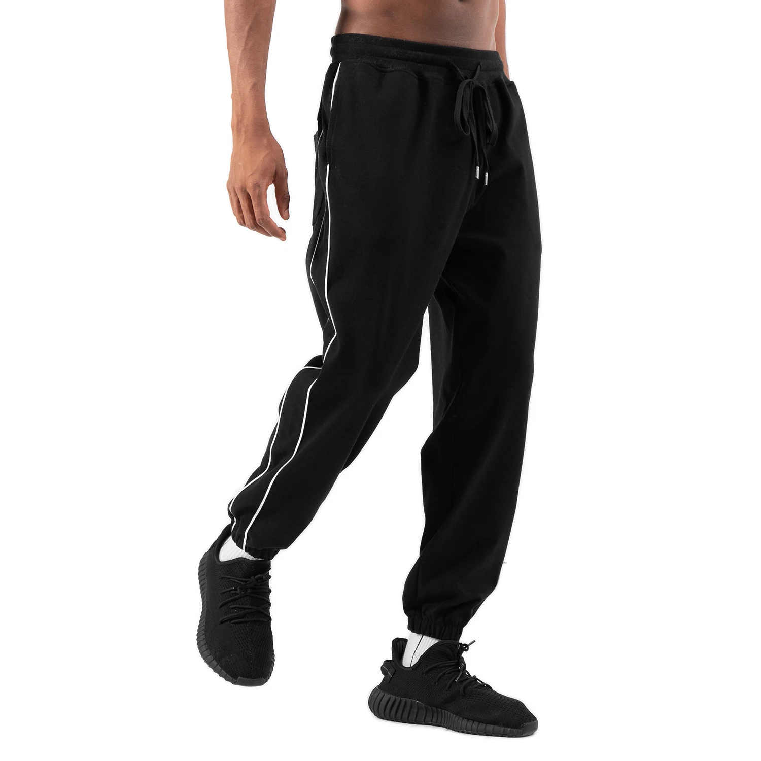 Мужские тренировочные брюки с карманами повседневные спортивные штаны для бега