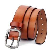 mens cowskin genuine leather belt men luxury brand alloy metal pin buckle designer vintage belts male strap for jeans cintos
