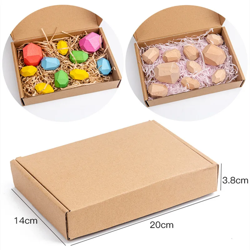 

Wooden Rainbow Beech Wood Stone Young Children's Educational Creative Nordic Style Puzzle Stacking High Building Block Toy