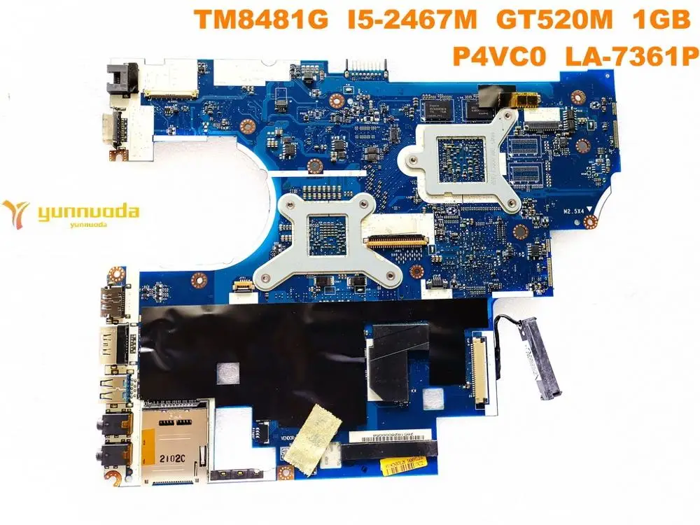 Оригинальная материнская плата для ноутбука ACER 8481G TM8481G I5-2467M GT520M 1GB P4VC0 LA-7361P