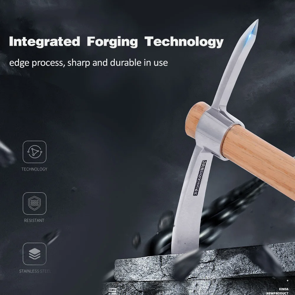 Многофункциональный топор для кемпинга на открытом воздухе тяжелый из