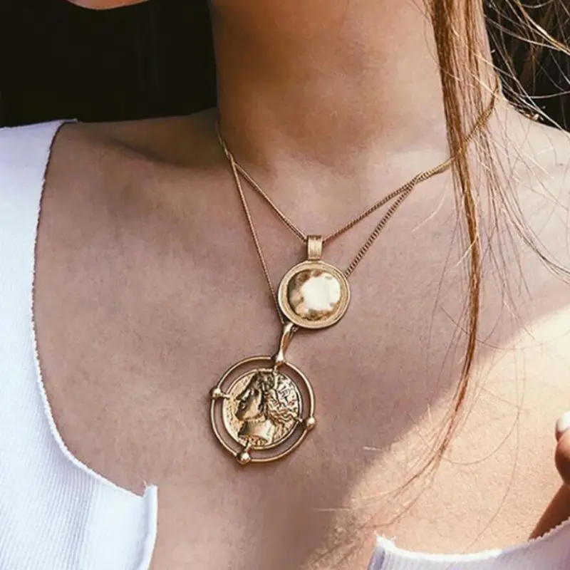 Золотая монета в стиле хип-хоп с портом | Украшения и аксессуары