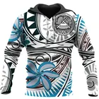 Повседневная Толстовка с капюшоном для мужчин и женщин, худи с цветочным принтом Американского Самоа, модная уличная одежда унисекс