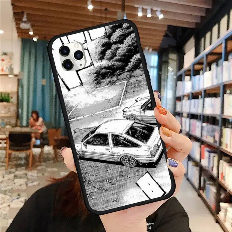 

Cartoon initial d JDM Drift Phone Case for iPhone 11 12 pro MINI XS MAX 8 7 6 6S Plus X 5S SE 2020 XR