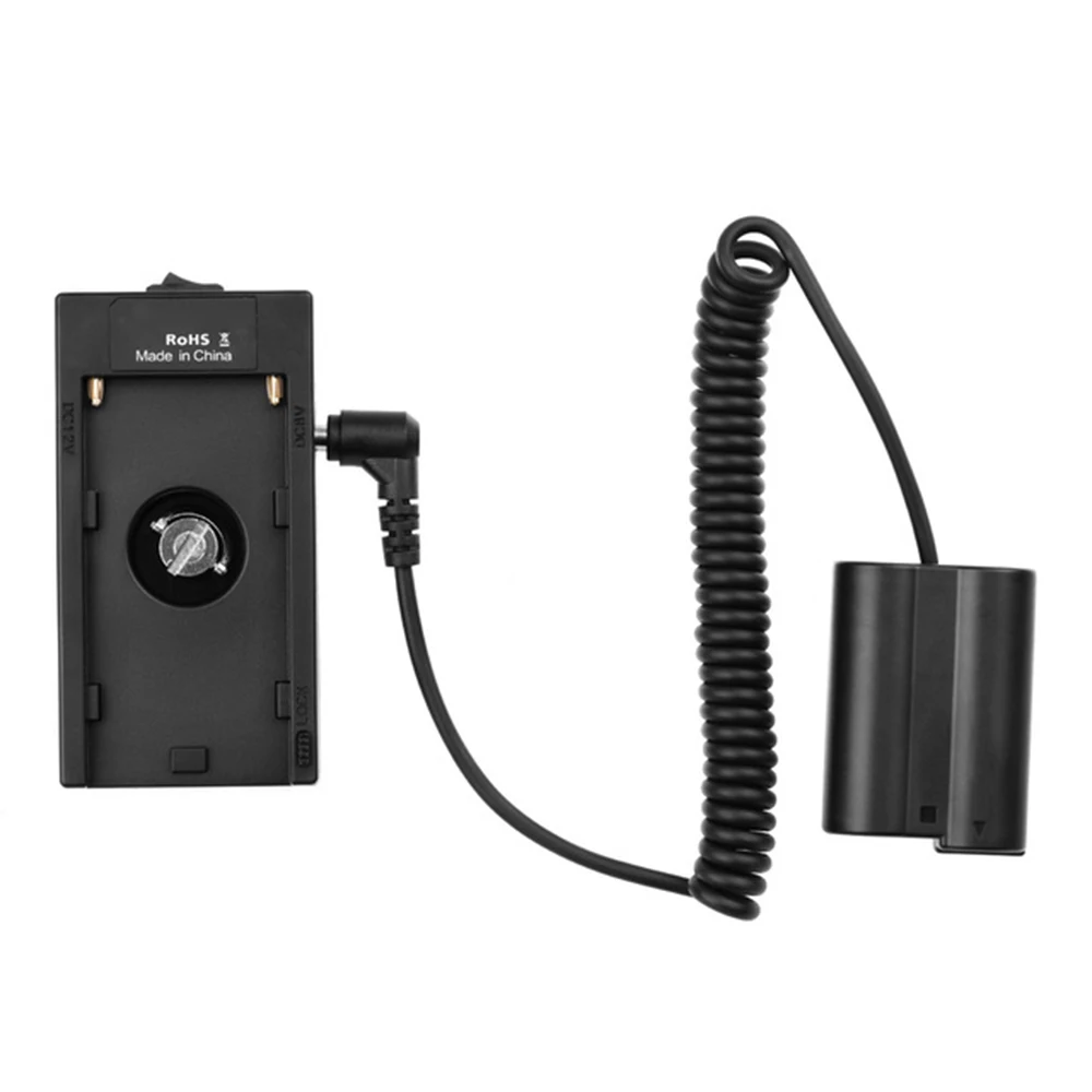 

NP-F970 F750 Battery Plate Holder Adapter + EN-EL15/EN-EL14 Dummy Battery Coupler for Nikon D7000/D800/D800E Cameras