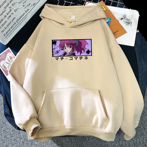 Anime Hunter X Hunter Machi print Hoodie Kawaii 2H sudaderas Women Streetwear Loose y2k Sweatshirts 11 colors Clothes For Teens